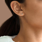 Diamond Pave Dot Earrings