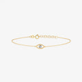 Diamond Evil Eye Outline Bracelet