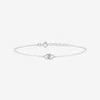 Diamond Evil Eye Outline Bracelet