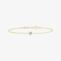 Bezel-Set Diamond Solitaire Bracelet