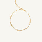 Diamond Bezel Station Bracelet