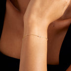 Diamond Bezel Station Bracelet