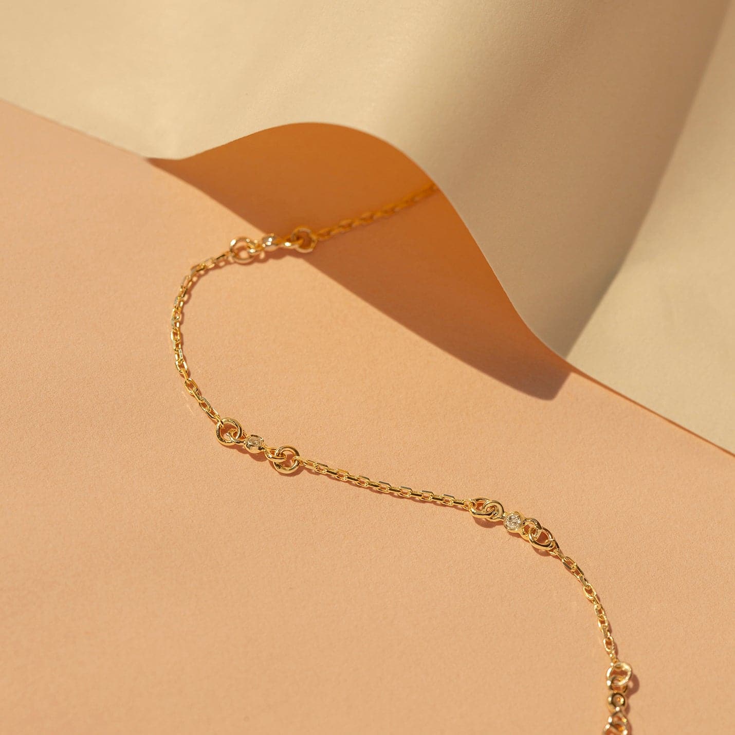 Diamond Bezel Station Bracelet