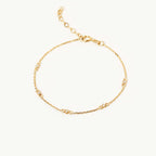 Diamond Bezel Station Bracelet