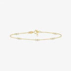 Diamond Bezel Station Bracelet