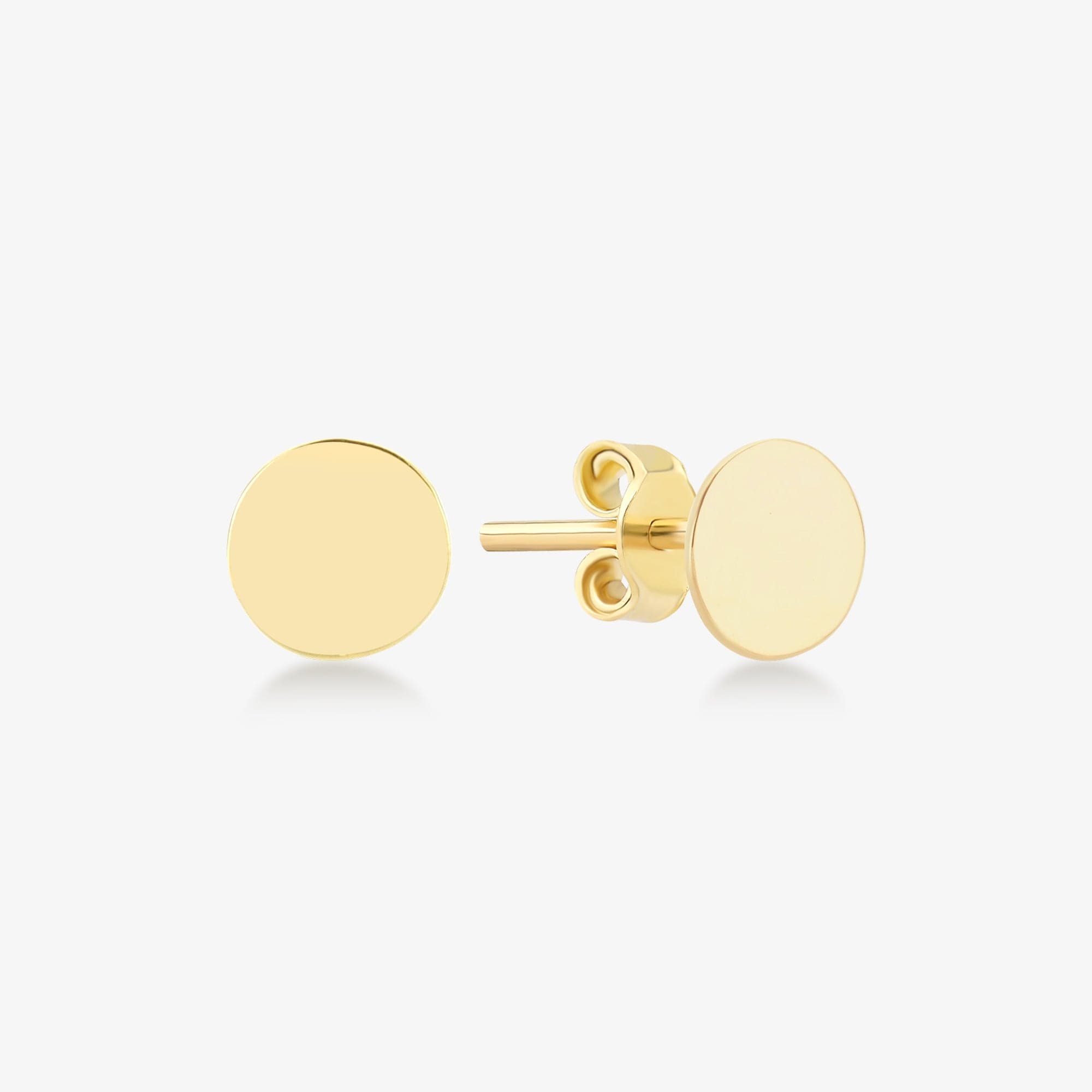 14K Gold Dot store Blue Doughnut Dolce Earrings