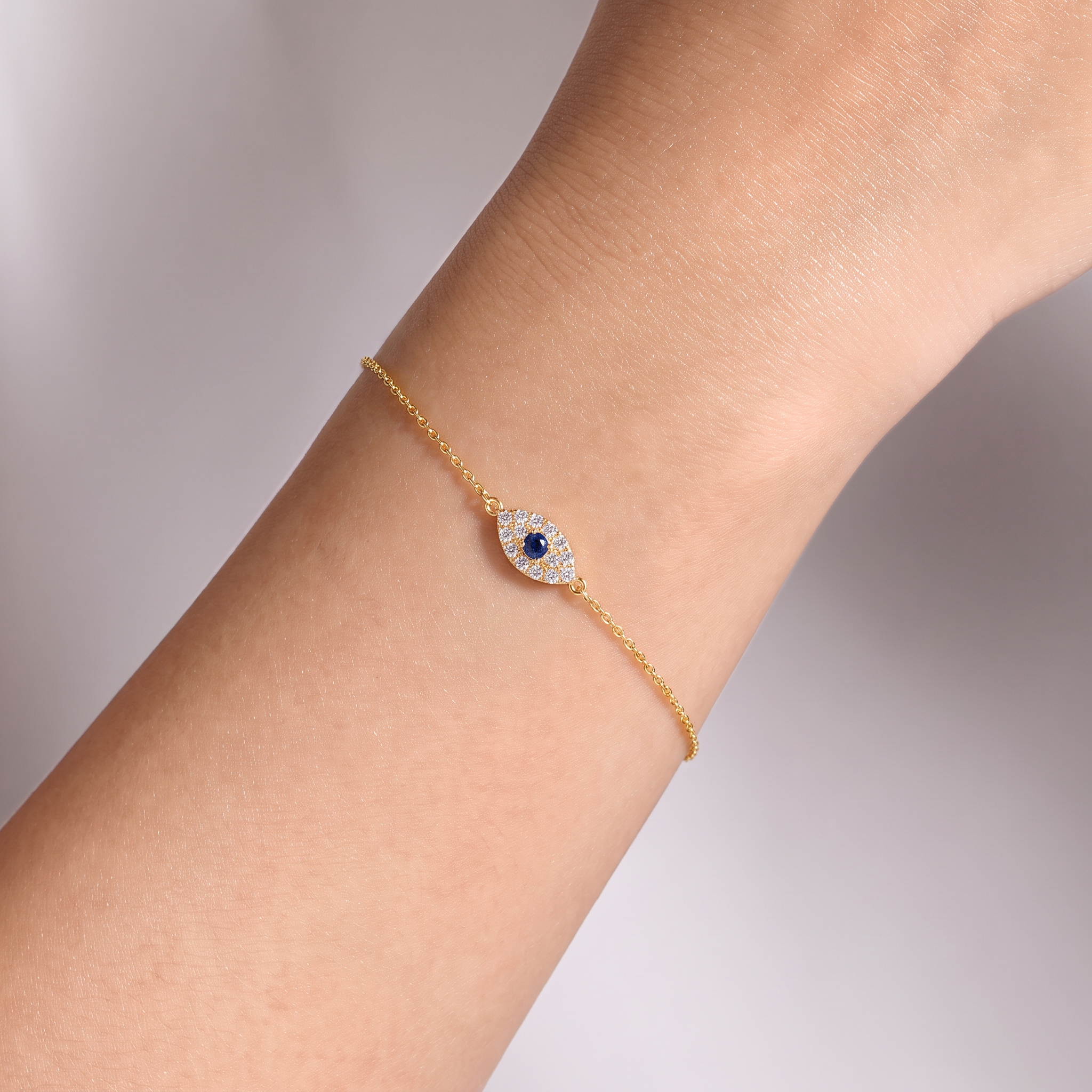 Diamond Evil Eye Bracelet