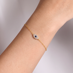 Diamond Evil Eye Bracelet