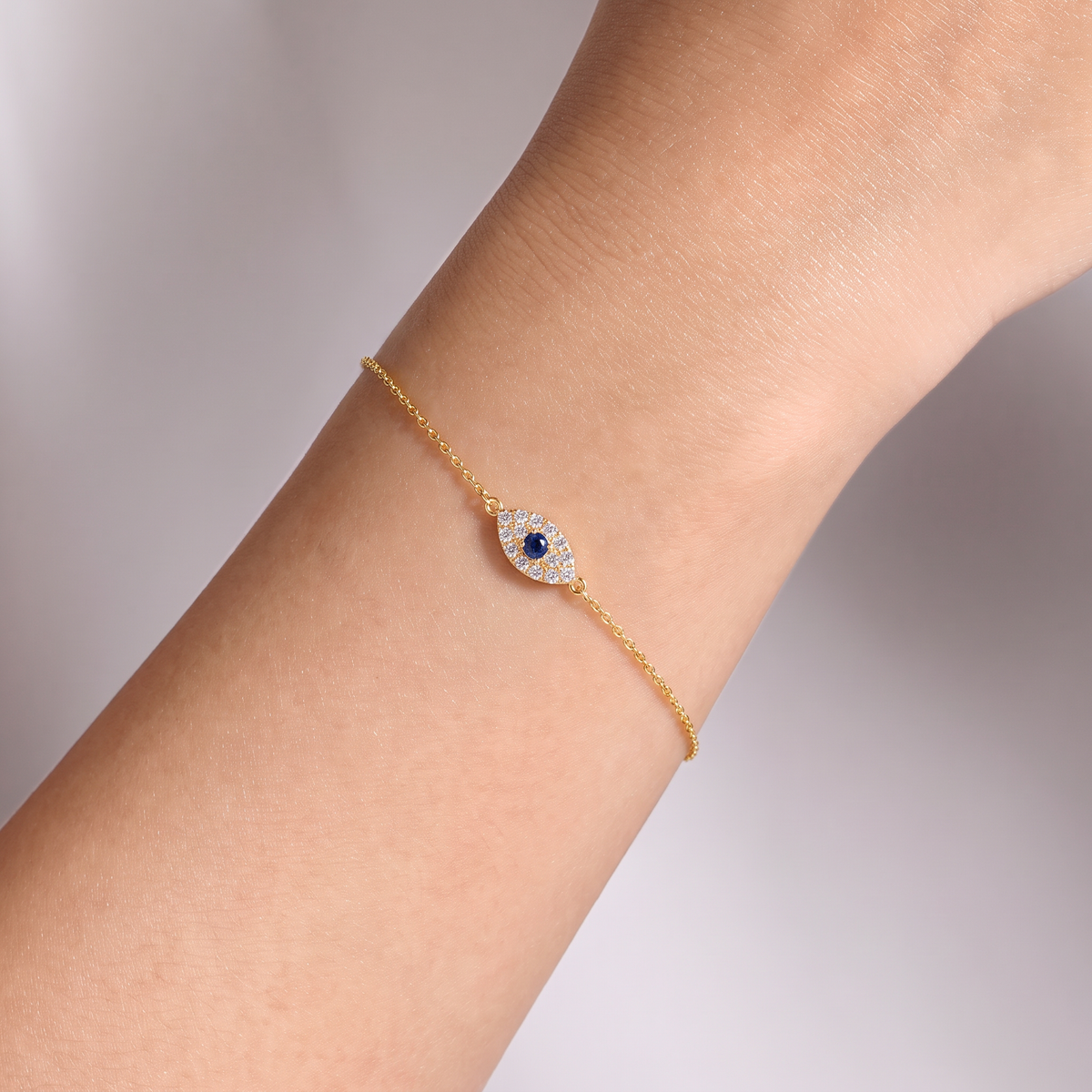 Diamond Evil Eye Bracelet