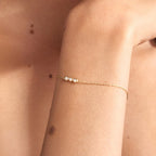 Diamond Three Stone Bracelet