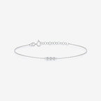 Diamond Three Stone Bracelet