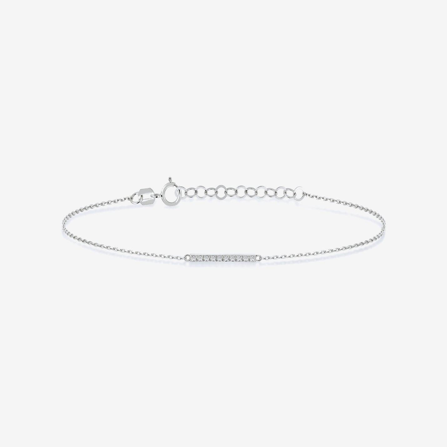 Pave Diamond Bar Bracelet