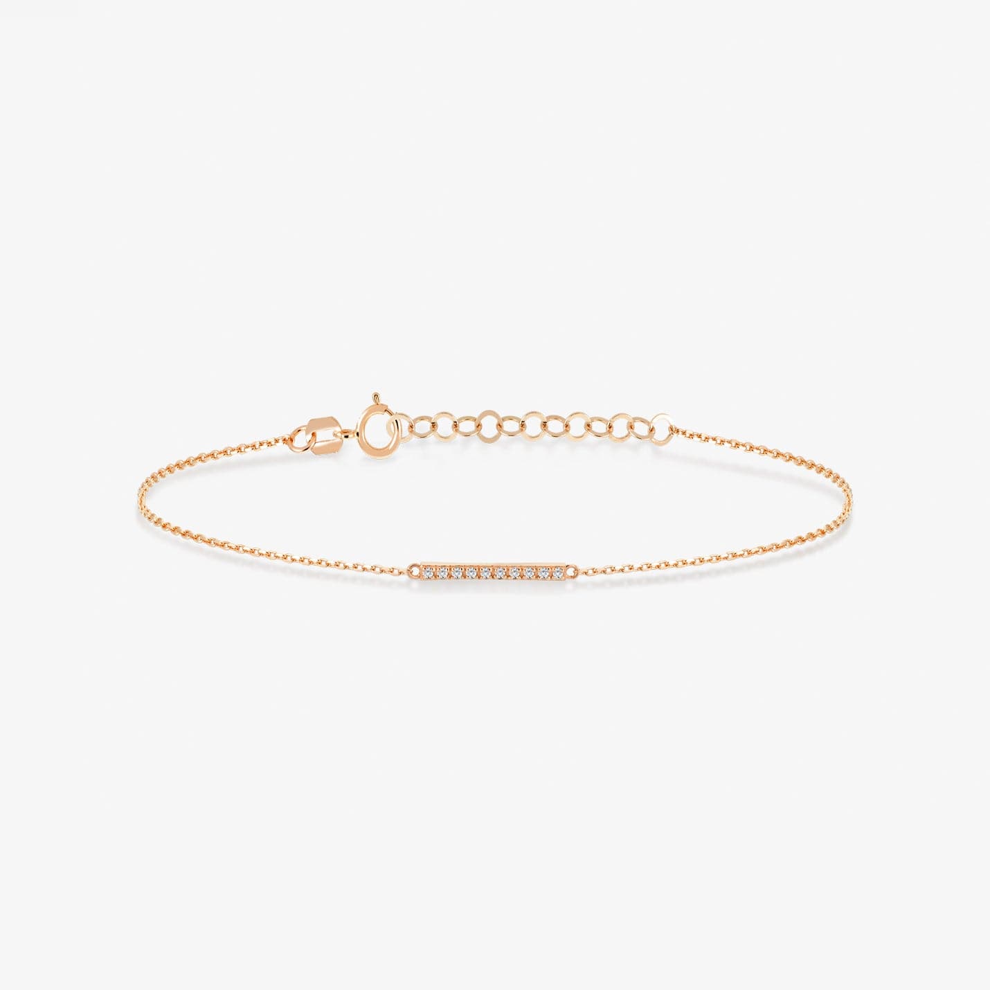 Pave Diamond Bar Bracelet