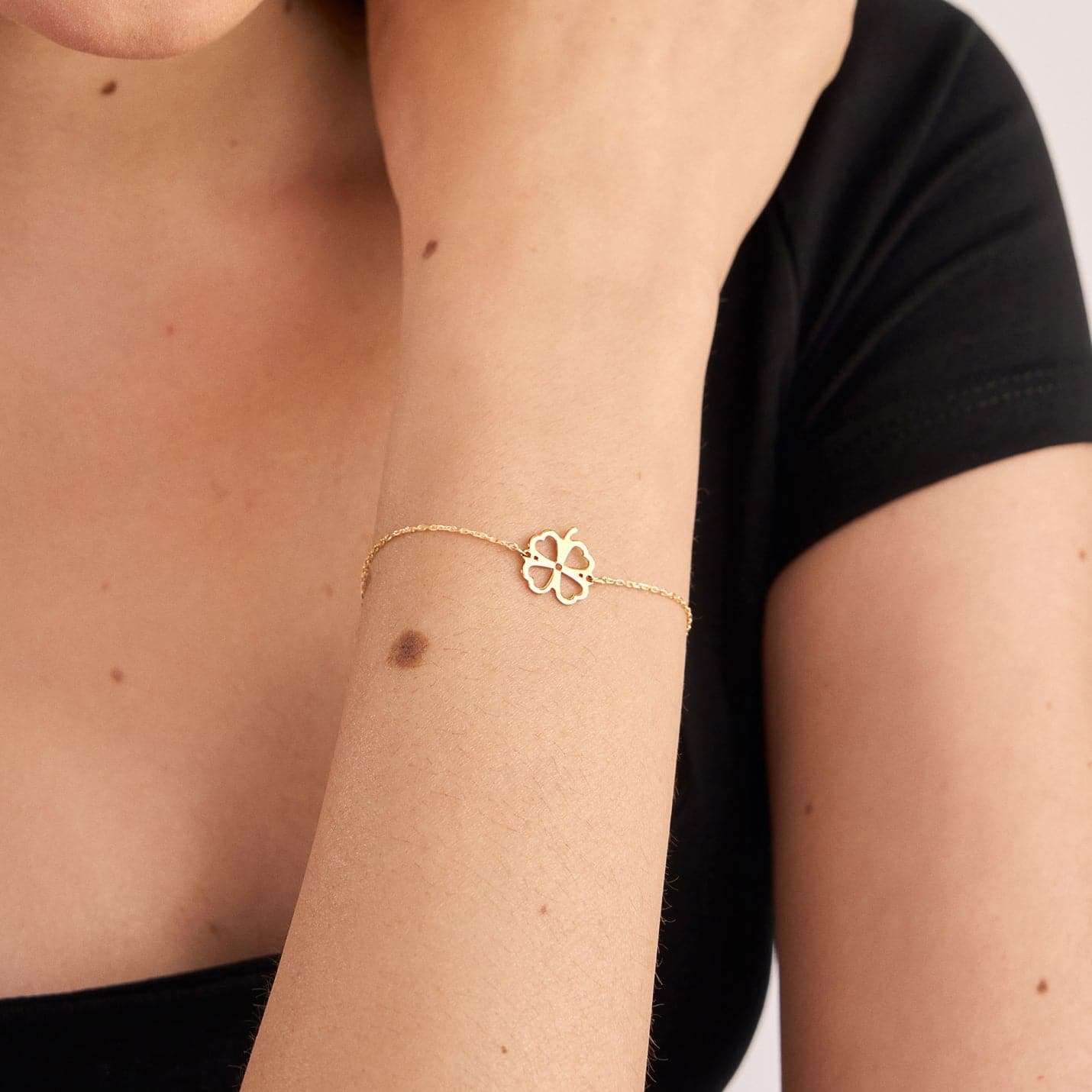 Clover Bracelet in 14K Solid Gold