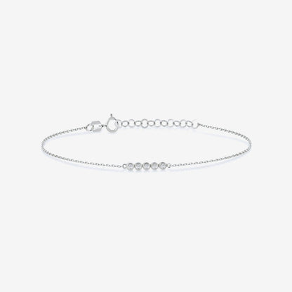 Diamond Five Stone Bracelet