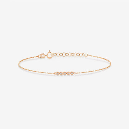 Diamond Five Stone Bracelet