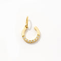 Diamond Horseshoe Charm