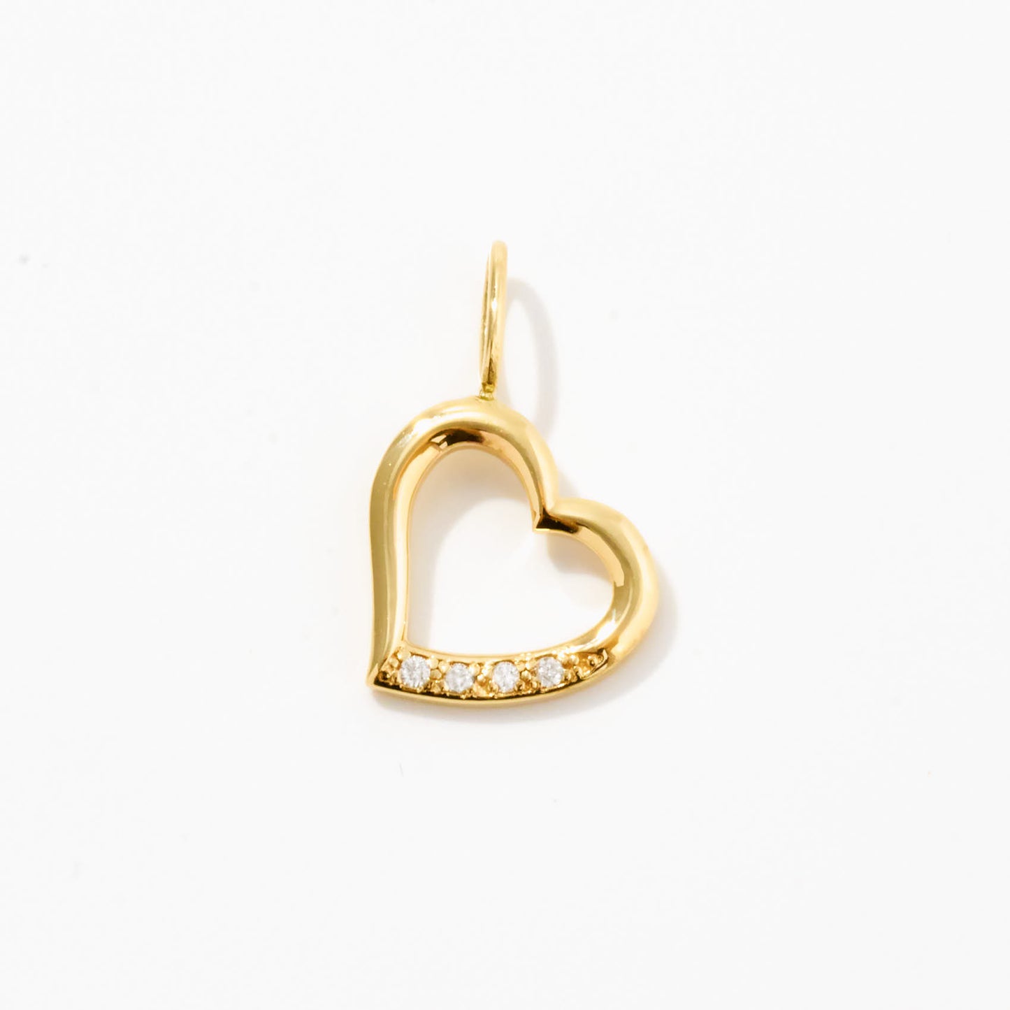 Diamond Heart Charm