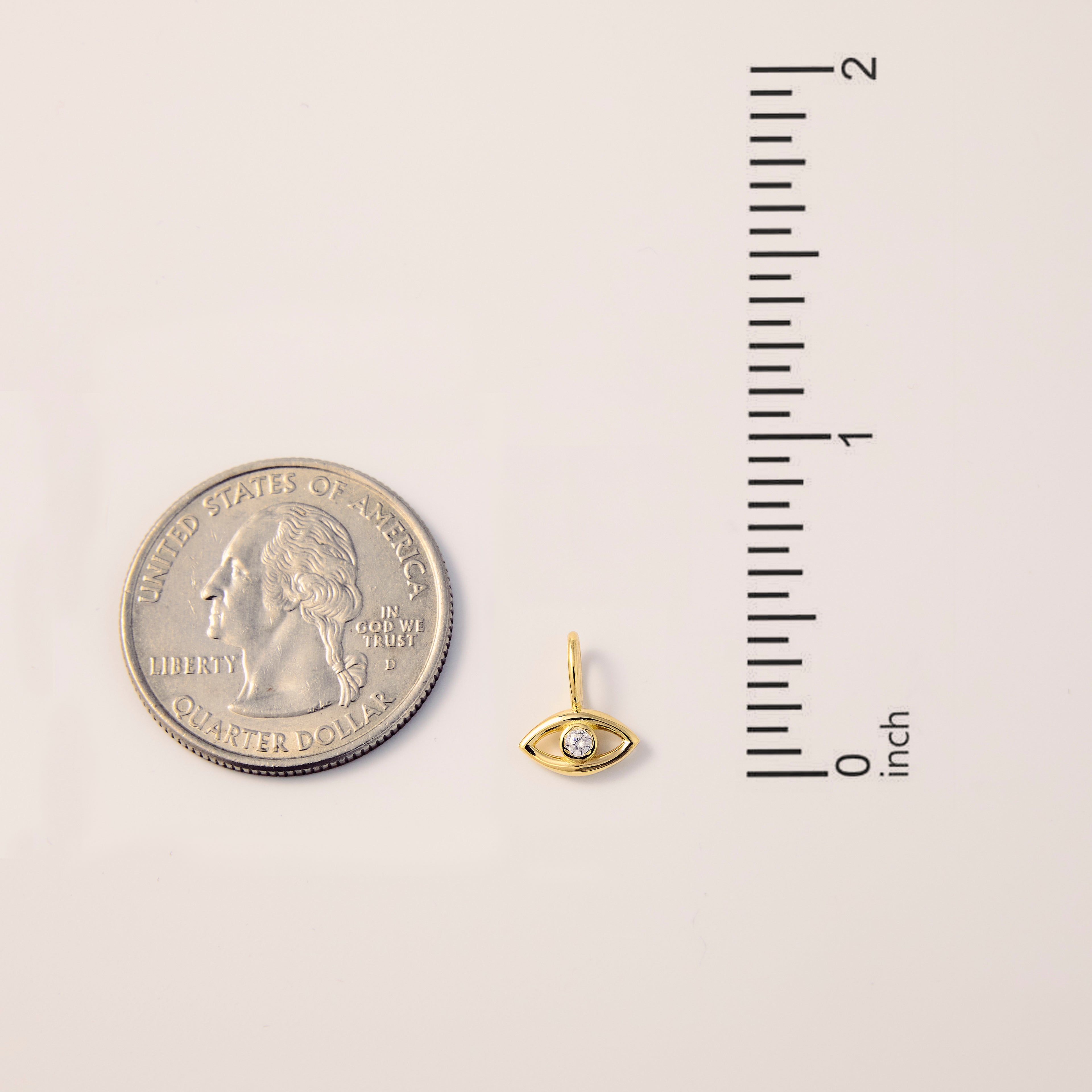 Diamond Evil Eye Charm