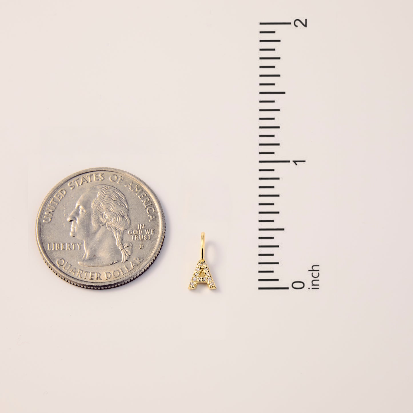 Diamond Letter Charm