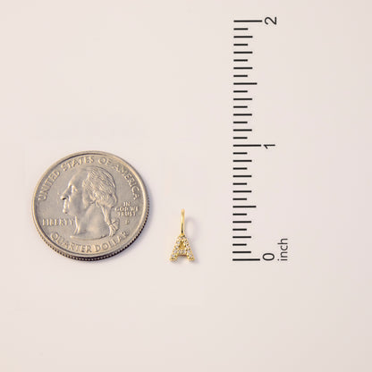 Diamond Letter Charm