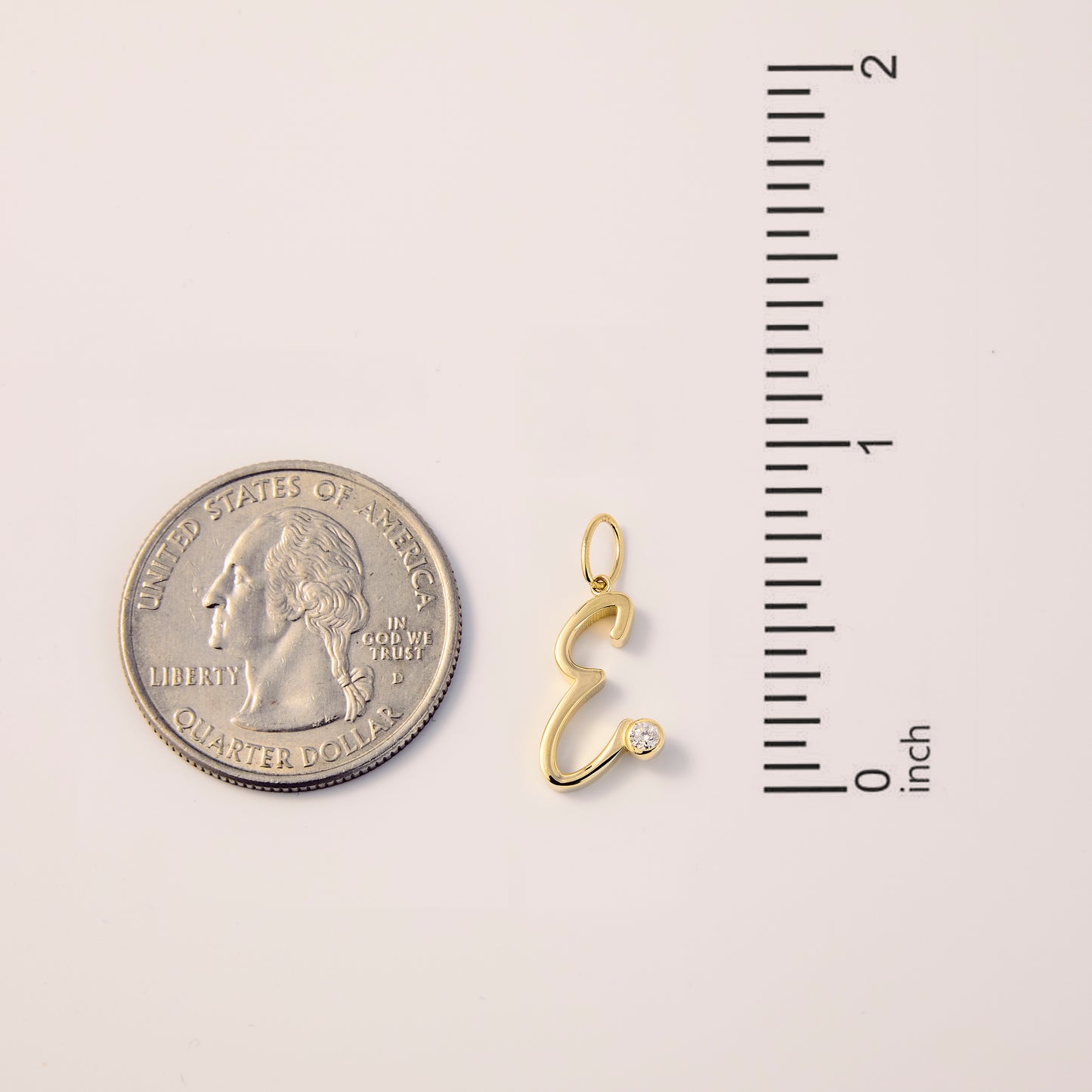 Diamond Letter Charm