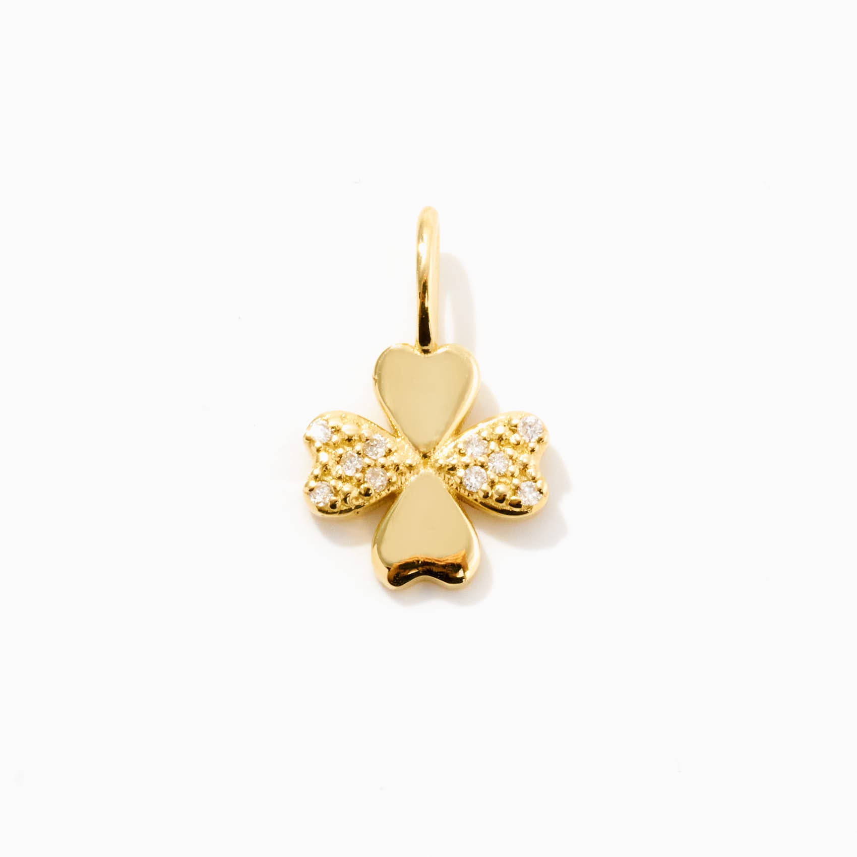 Diamond Clover Charm