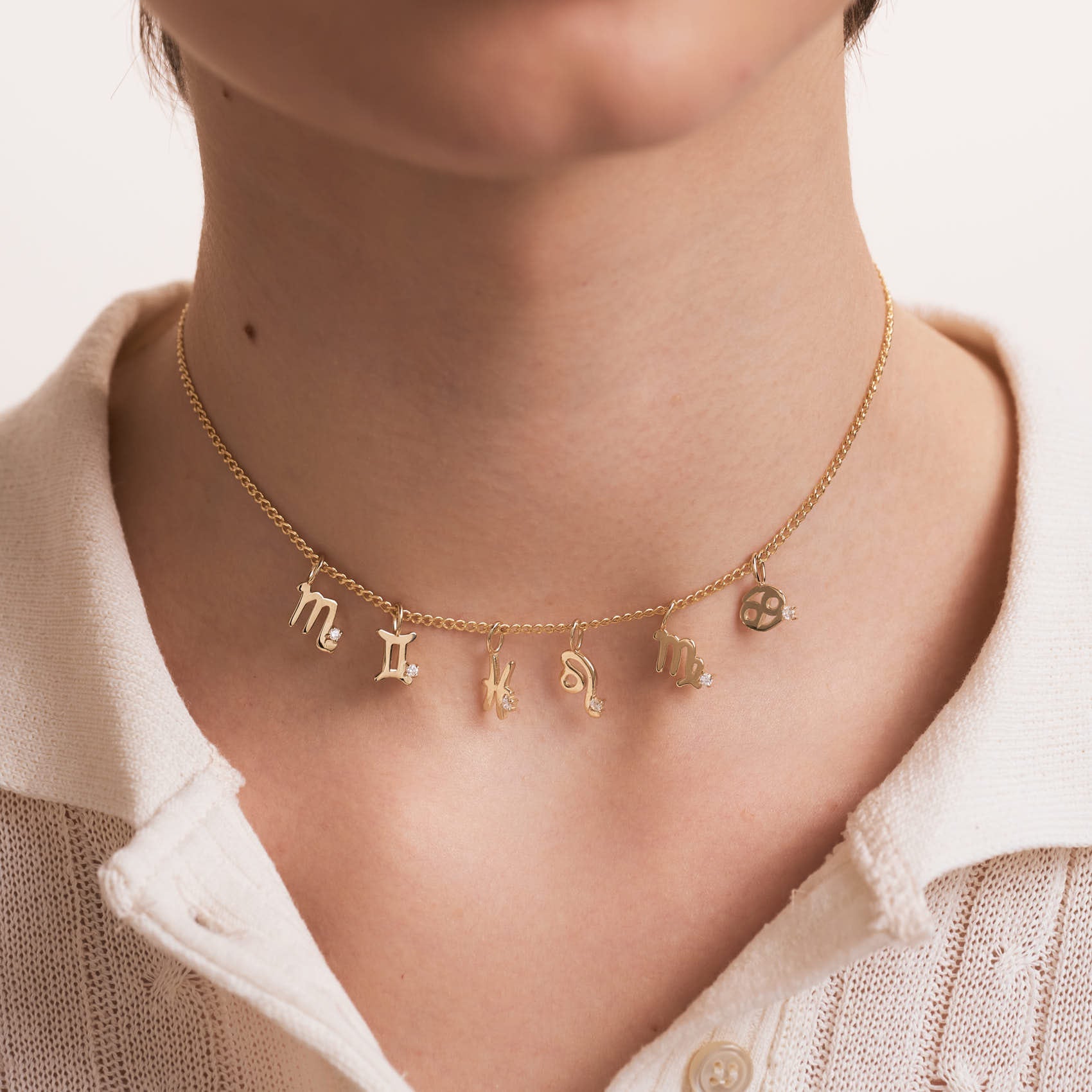 Diamond Zodiac Charm