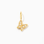 Diamond Butterfly Charm