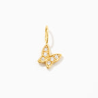 Diamond Butterfly Charm