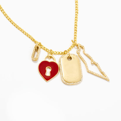 Heart Lock Charm