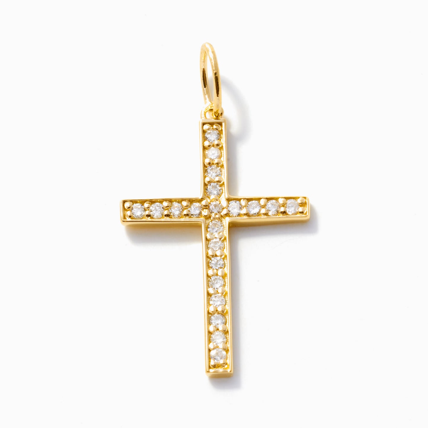 Diamond Cross Charm