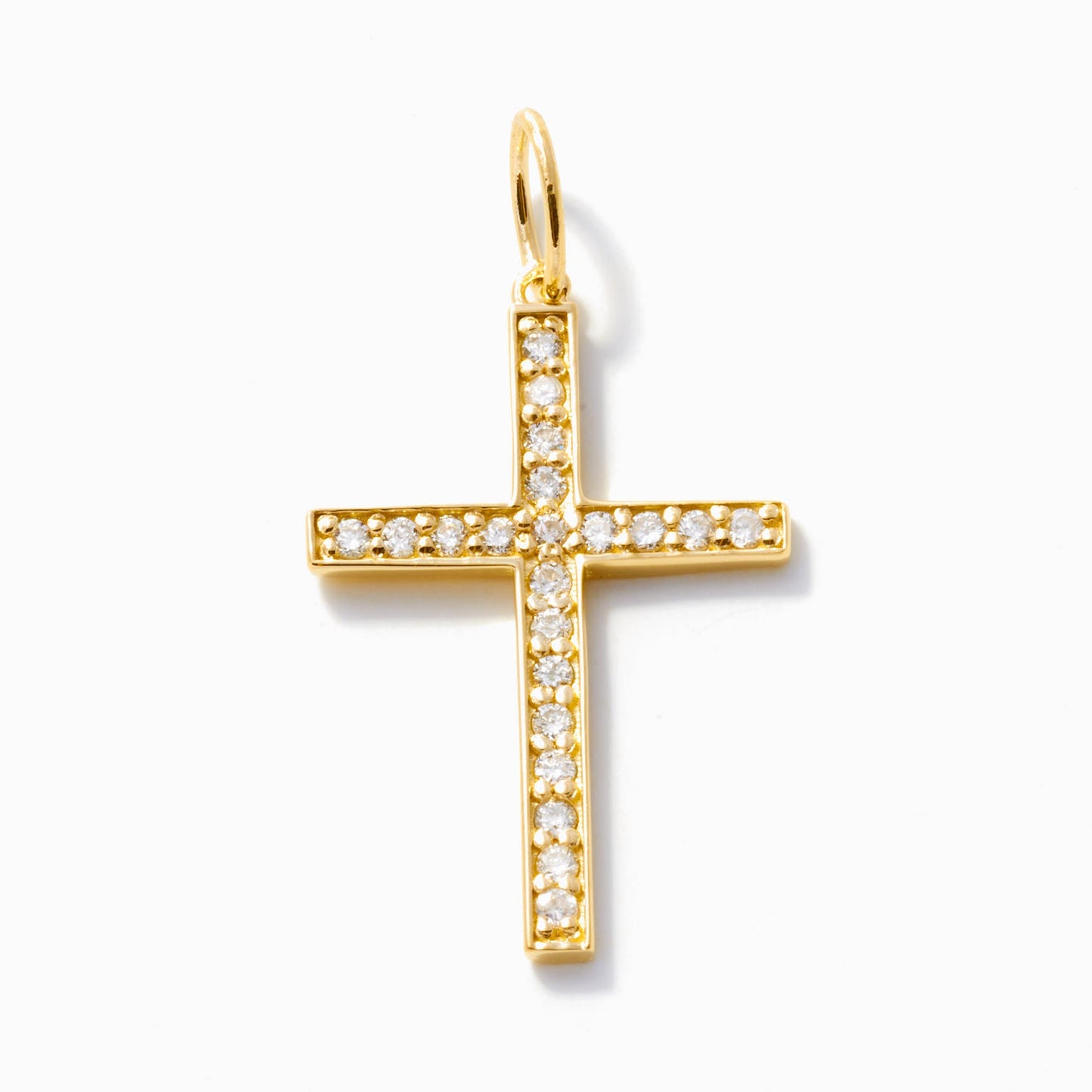 Diamond Cross Charm