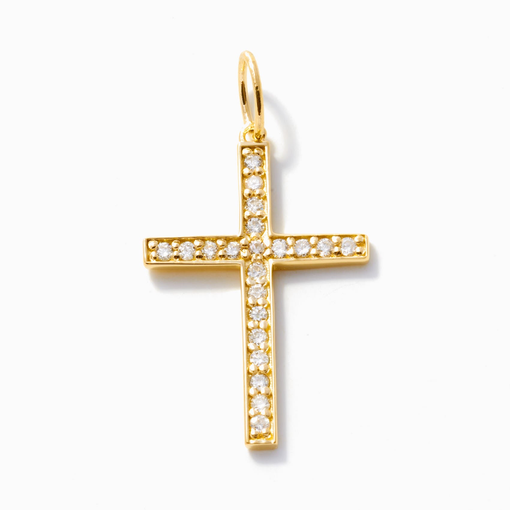 Diamond Cross Charm