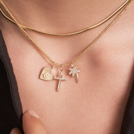 Diamond Celestial Cross Charm