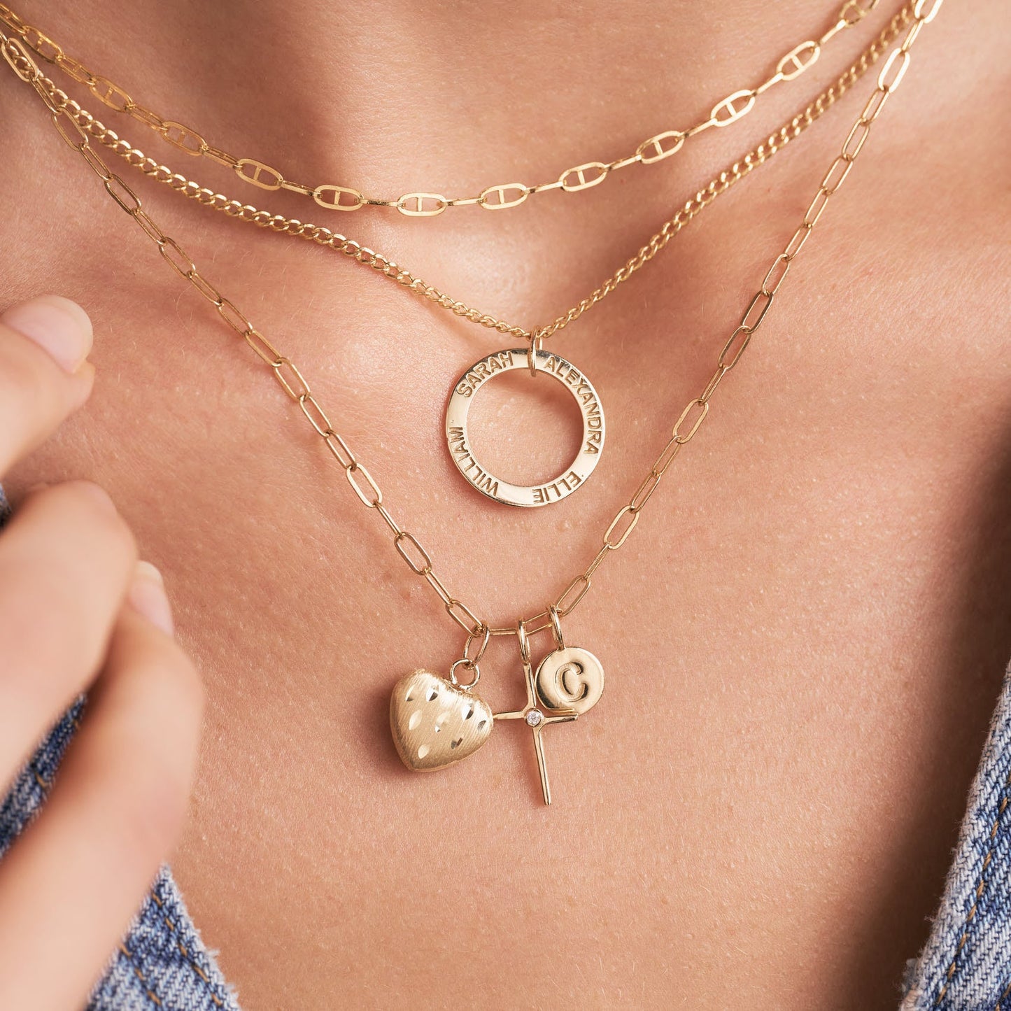 Engravable Open Circle Charm