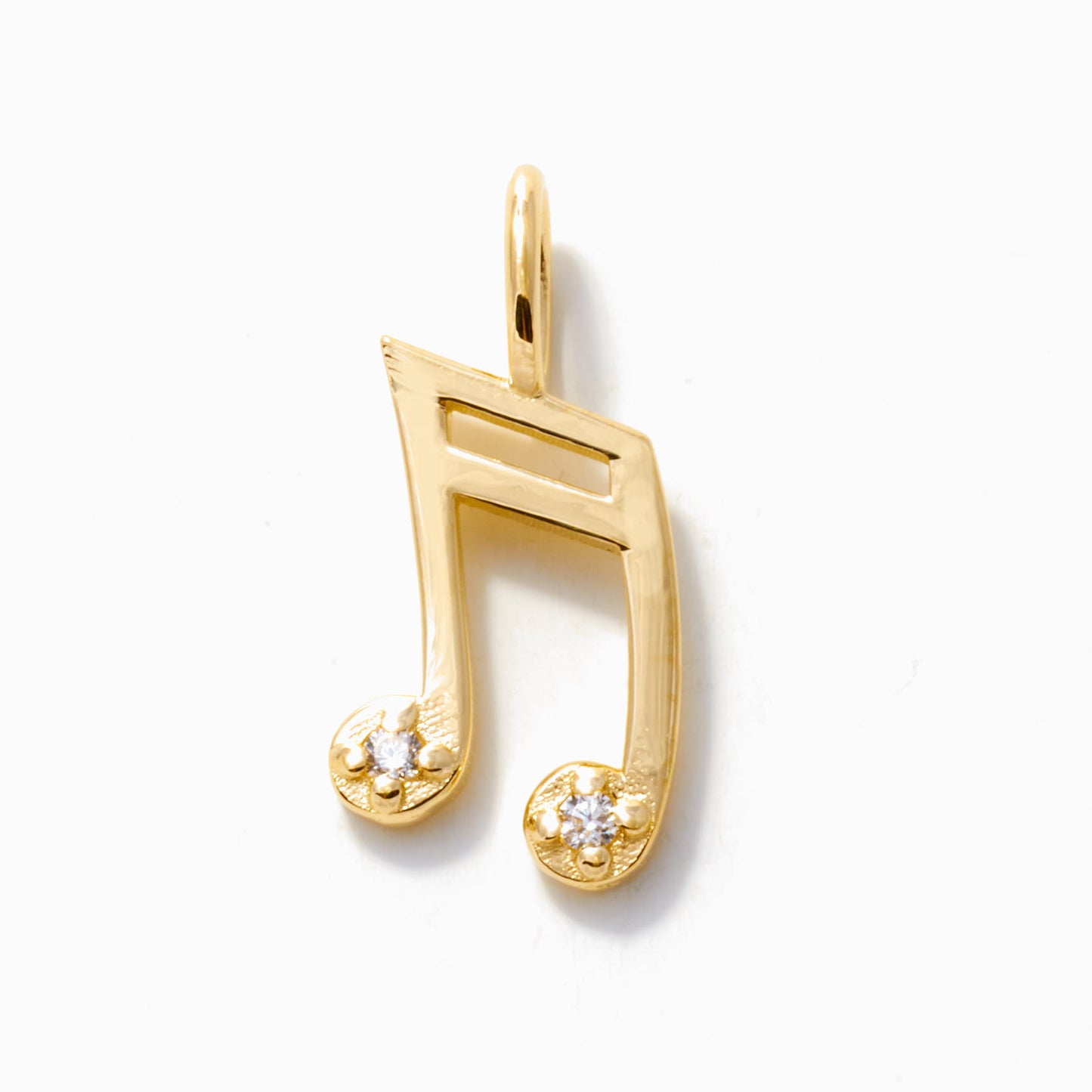 Diamond Musical Note Charm