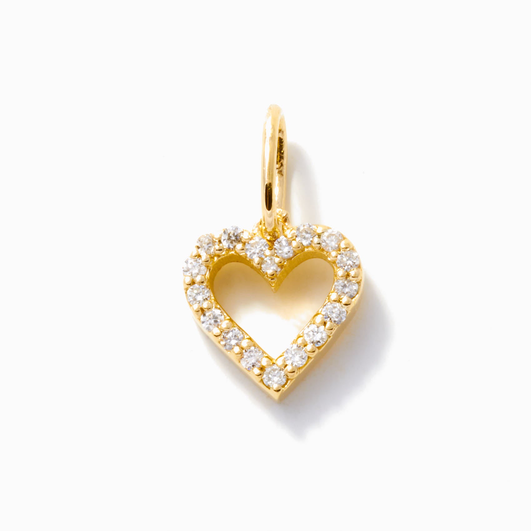Diamond Heart Charm