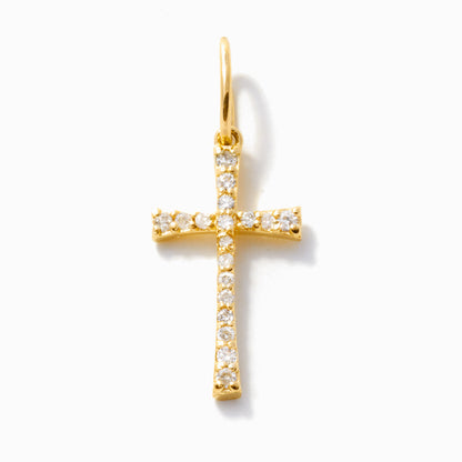 Diamond Cross Charm