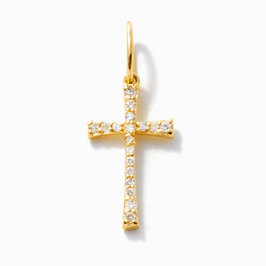 Diamond Cross Charm