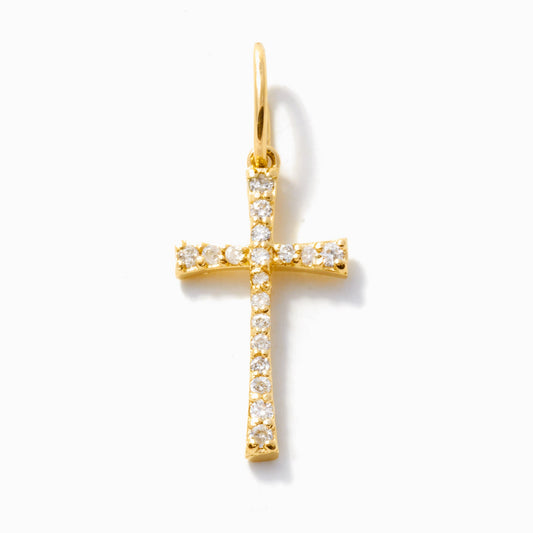 Diamond Cross Charm