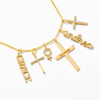 Diamond Bold Cross Charm