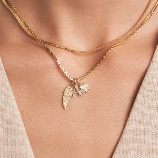 Diamond Clover Charm