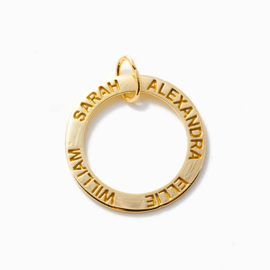 Engravable Open Circle Charm