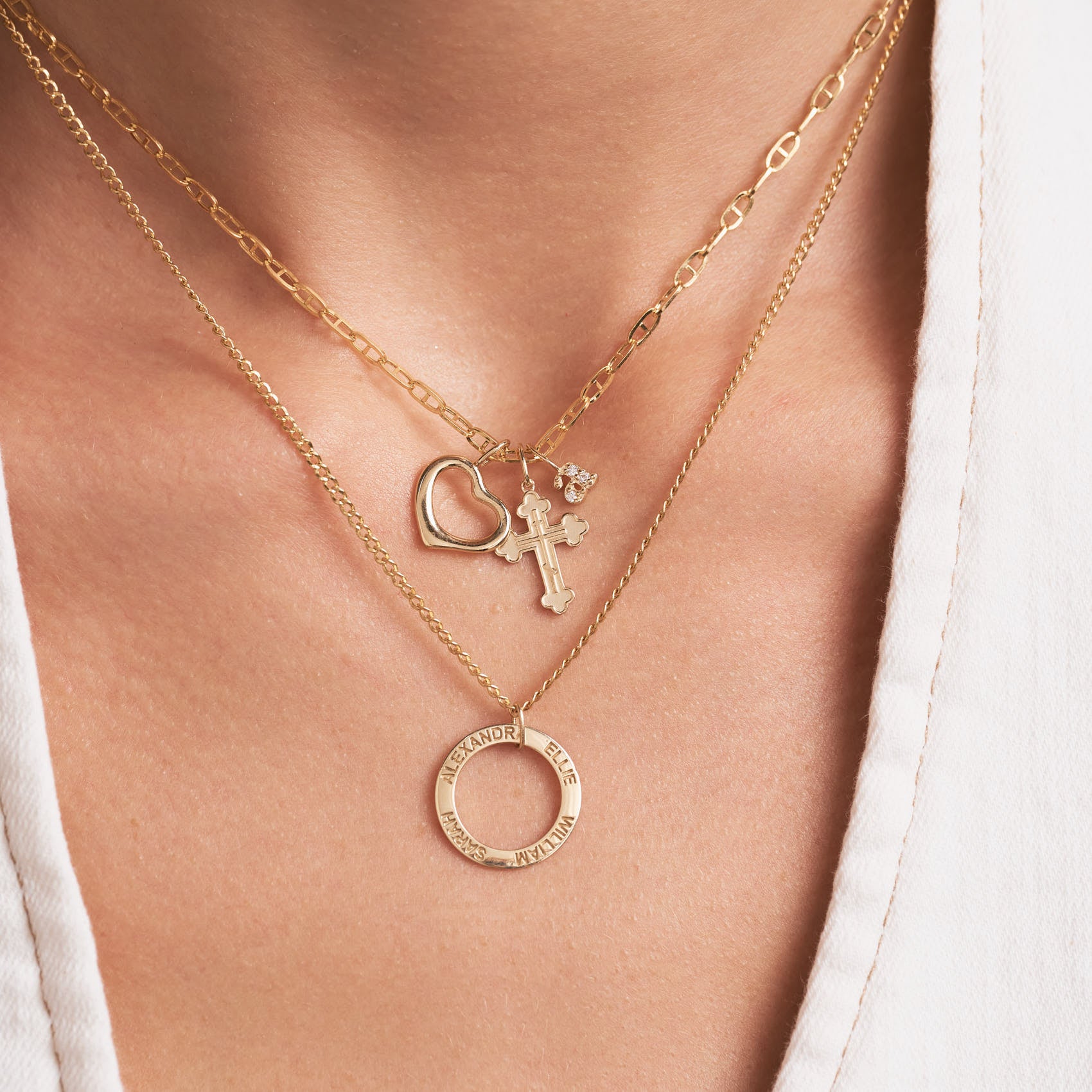 Engravable Open Circle Charm