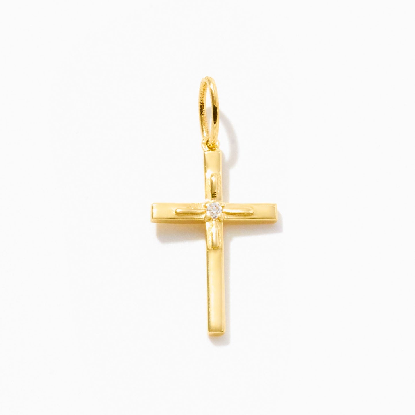 Diamond Accent Cross Charm