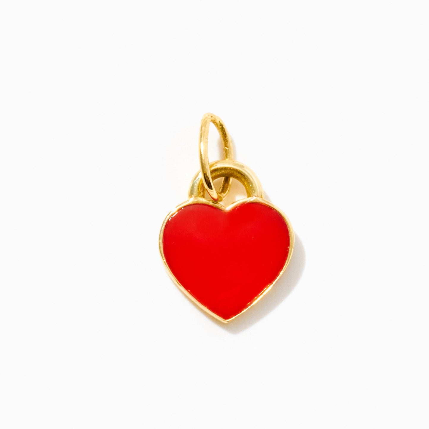 Red Enamel Heart Charm