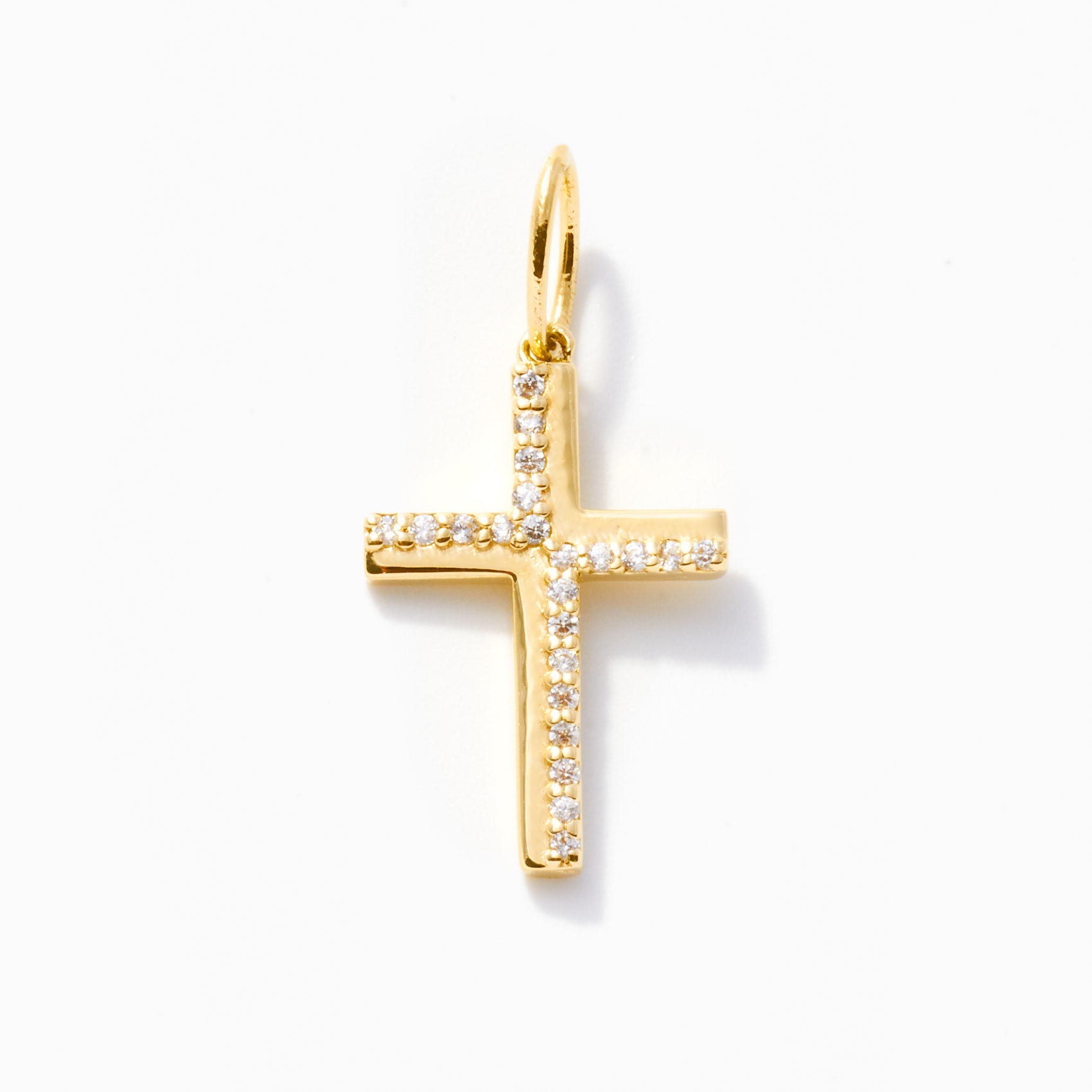 Diamond Pave Cross Charm
