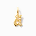 Diamond Old English Letter Charm