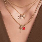 Diamond Old English Letter Charm